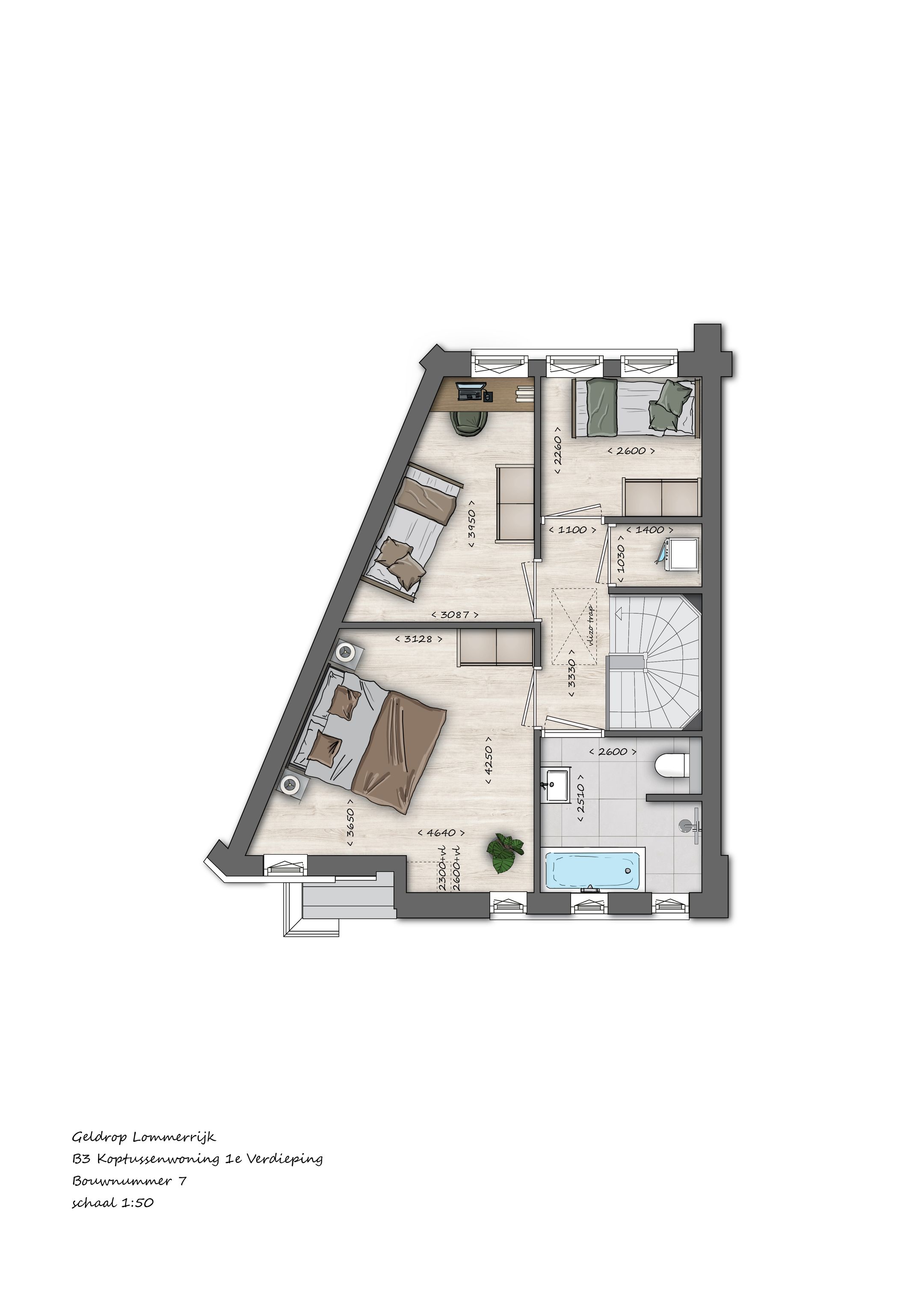 Foto 9 van 007 | B3 | Tussenwoning | Lommerrijk (Bouwnr. 7)