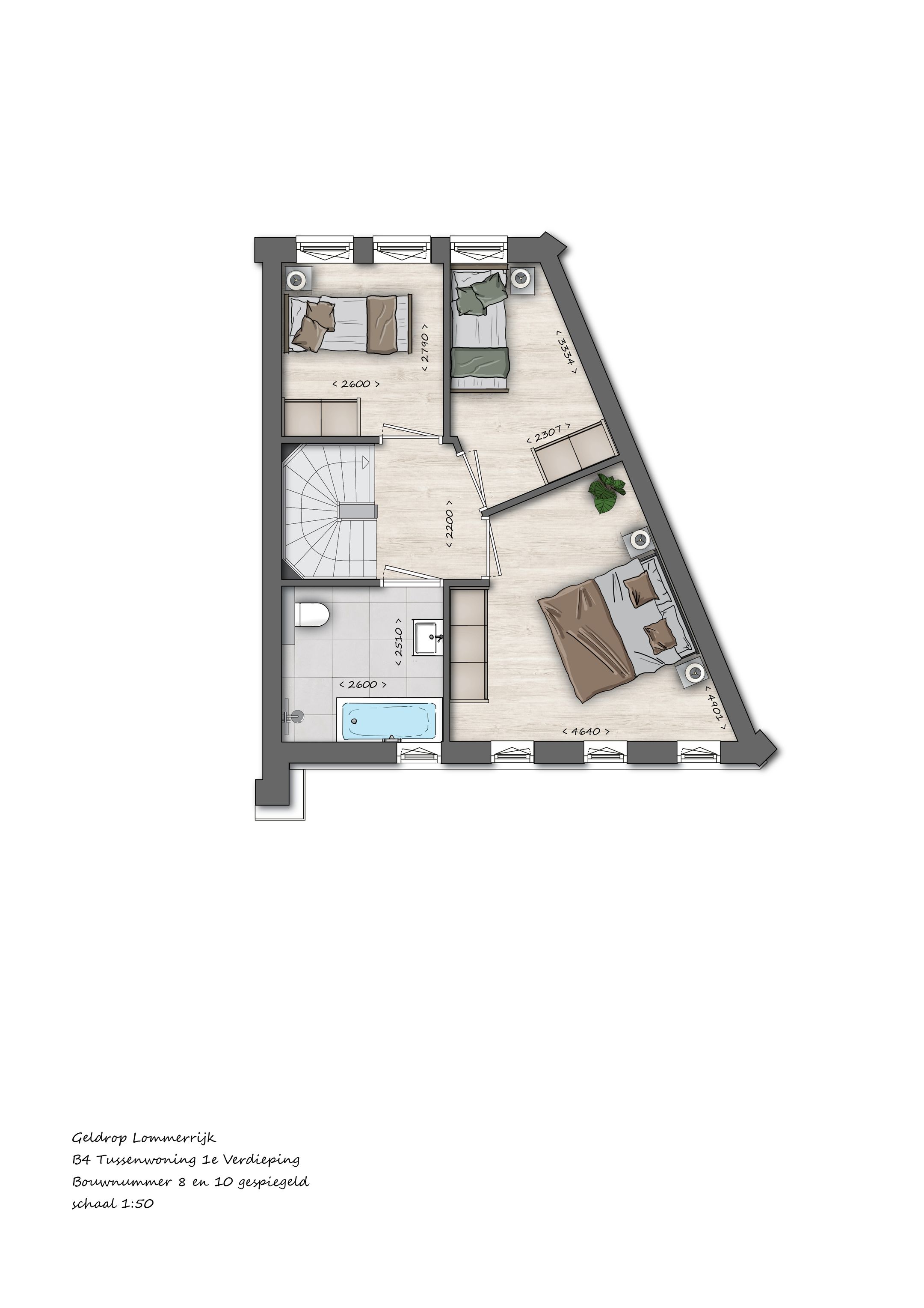 Foto 9 van 008 | B4 | Tussenwoning | Lommerrijk (Bouwnr. 8)