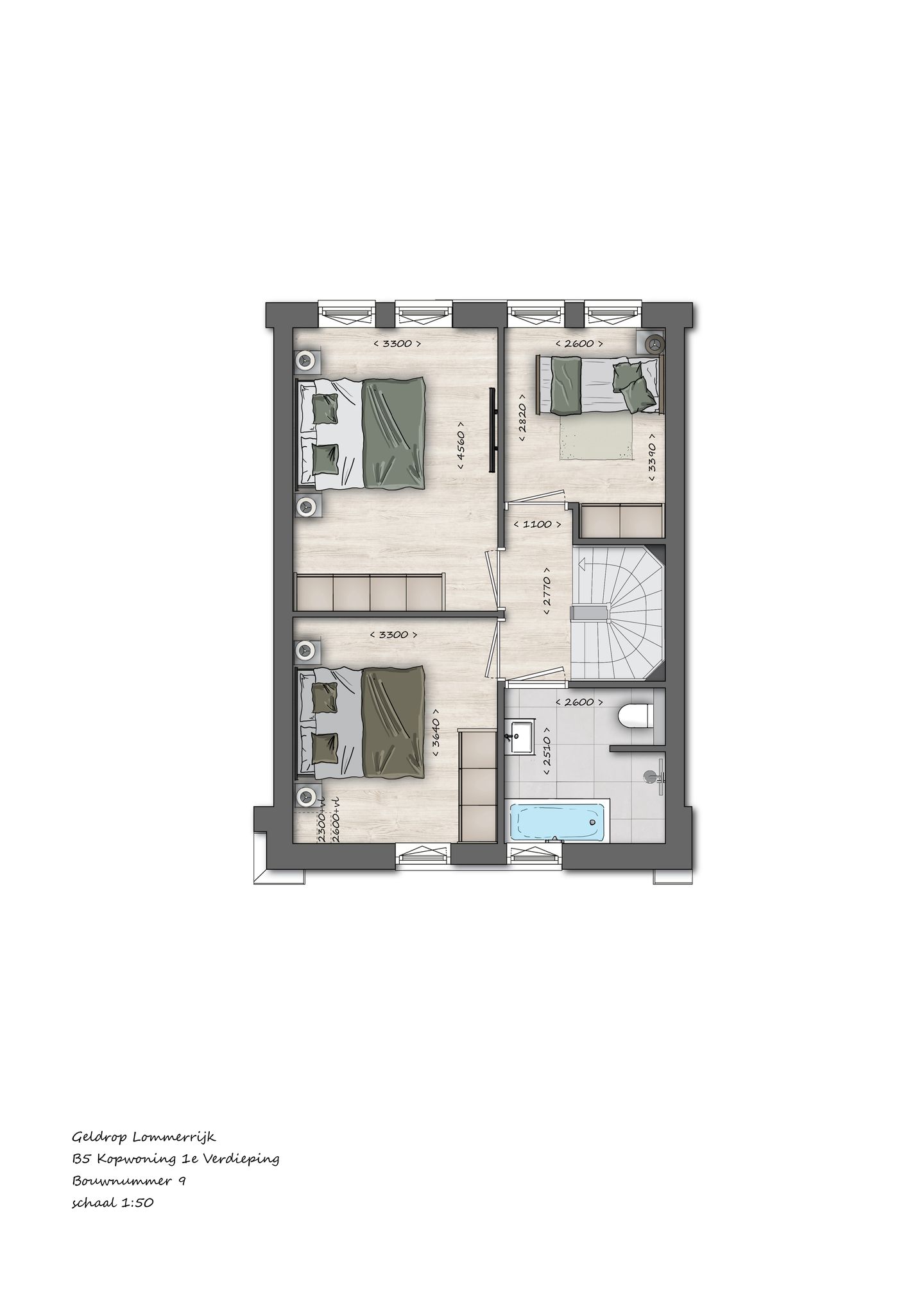 Photo 10 of 009 | B5 | Tussenwoning | Lommerrijk (Bouwnr. 9)