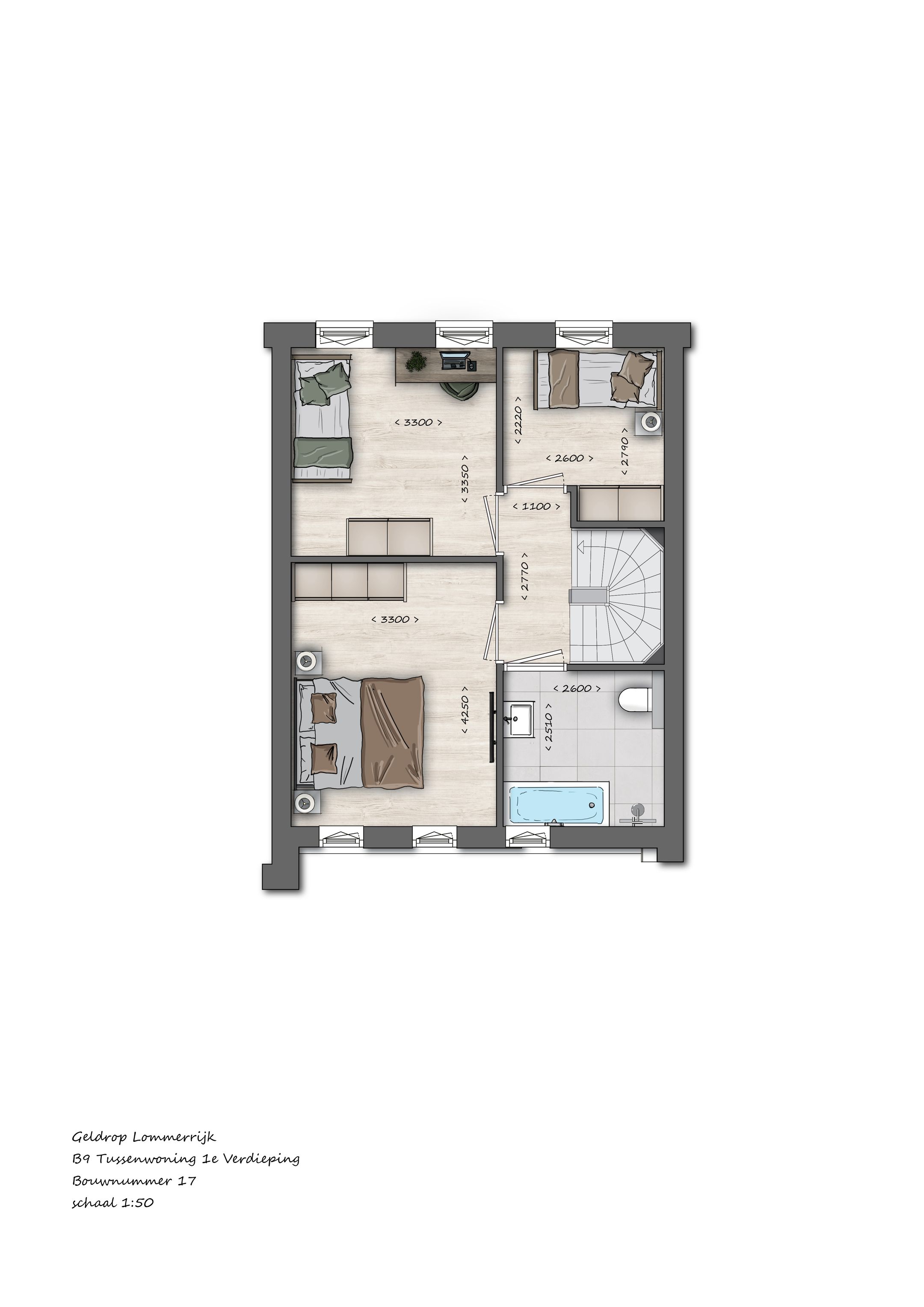 Foto 9 van 017 | B9 | Tussenwoning | Lommerrijk (Bouwnr. 17)