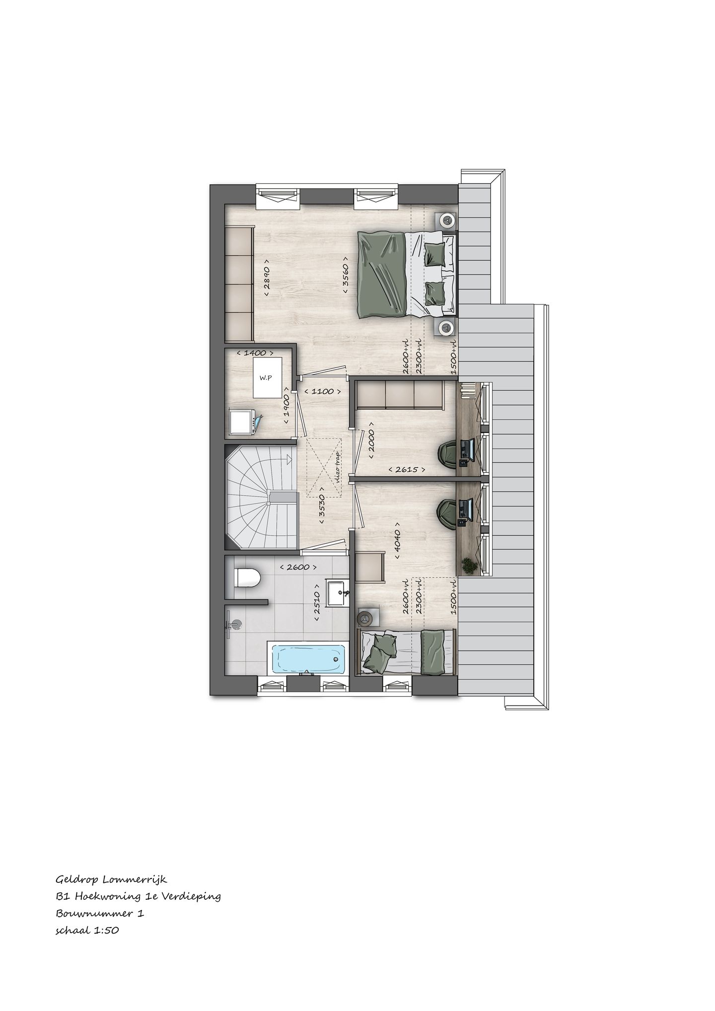 Foto 10 van 1 | Type B1 | Hoekwoning | Lommerrijk (Bouwnr. 1)