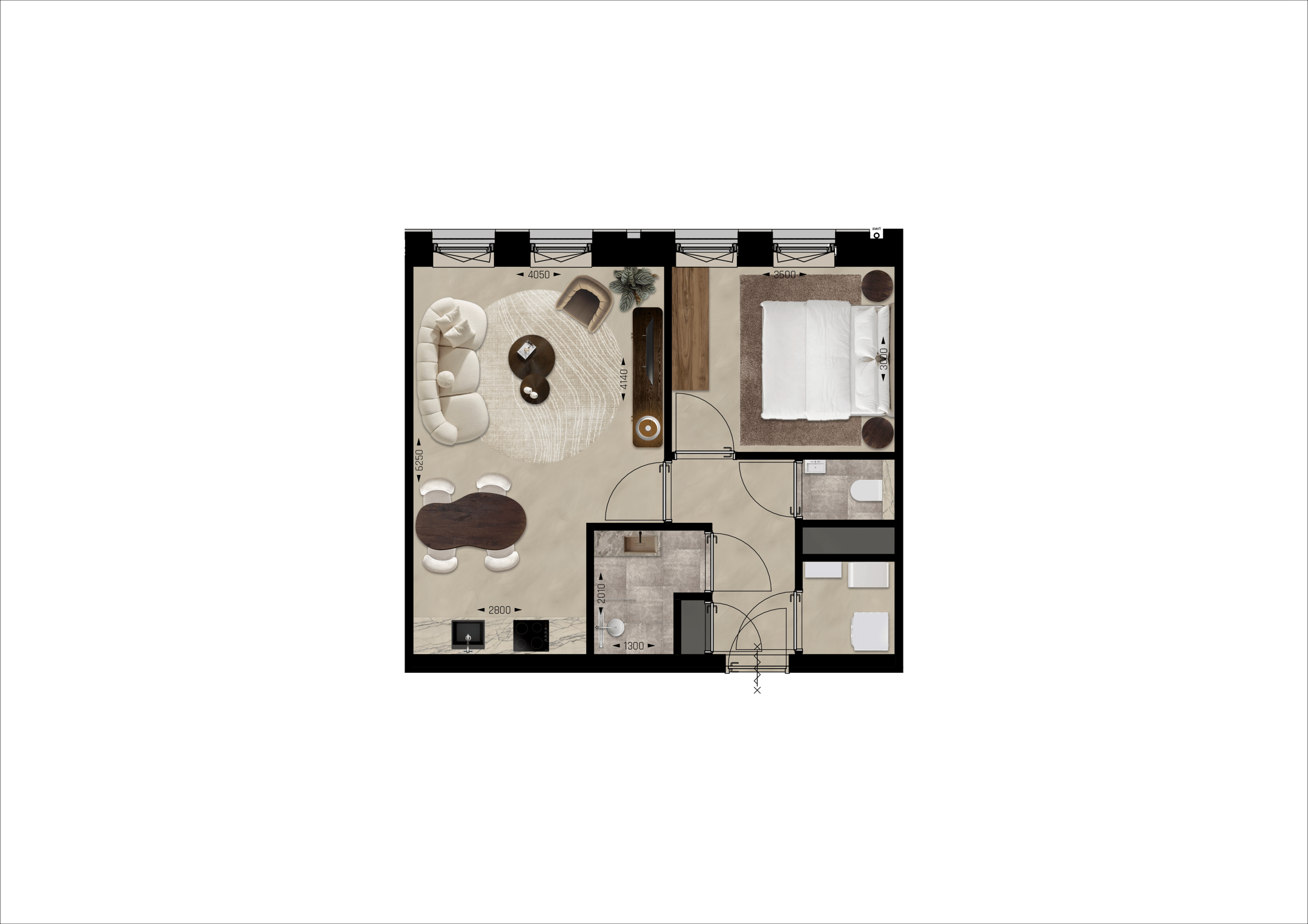 Photo 3 of Tweekamerappartementen (Bouwnr. 149)