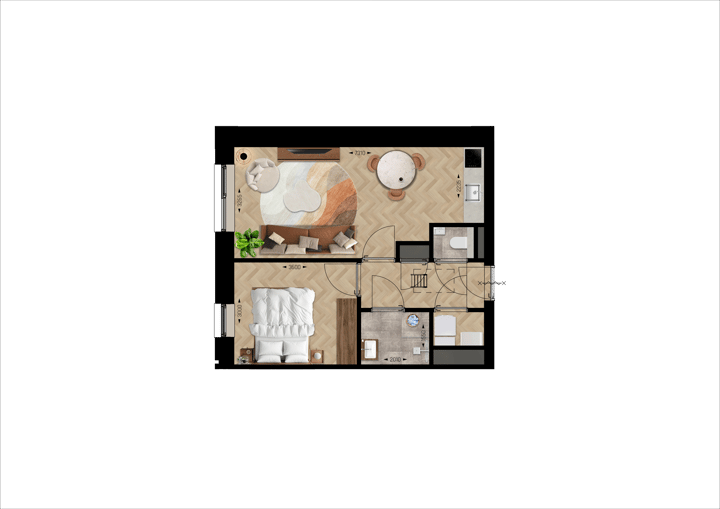 Foto 4 van Tweekamerappartementen (Bouwnr. 124)