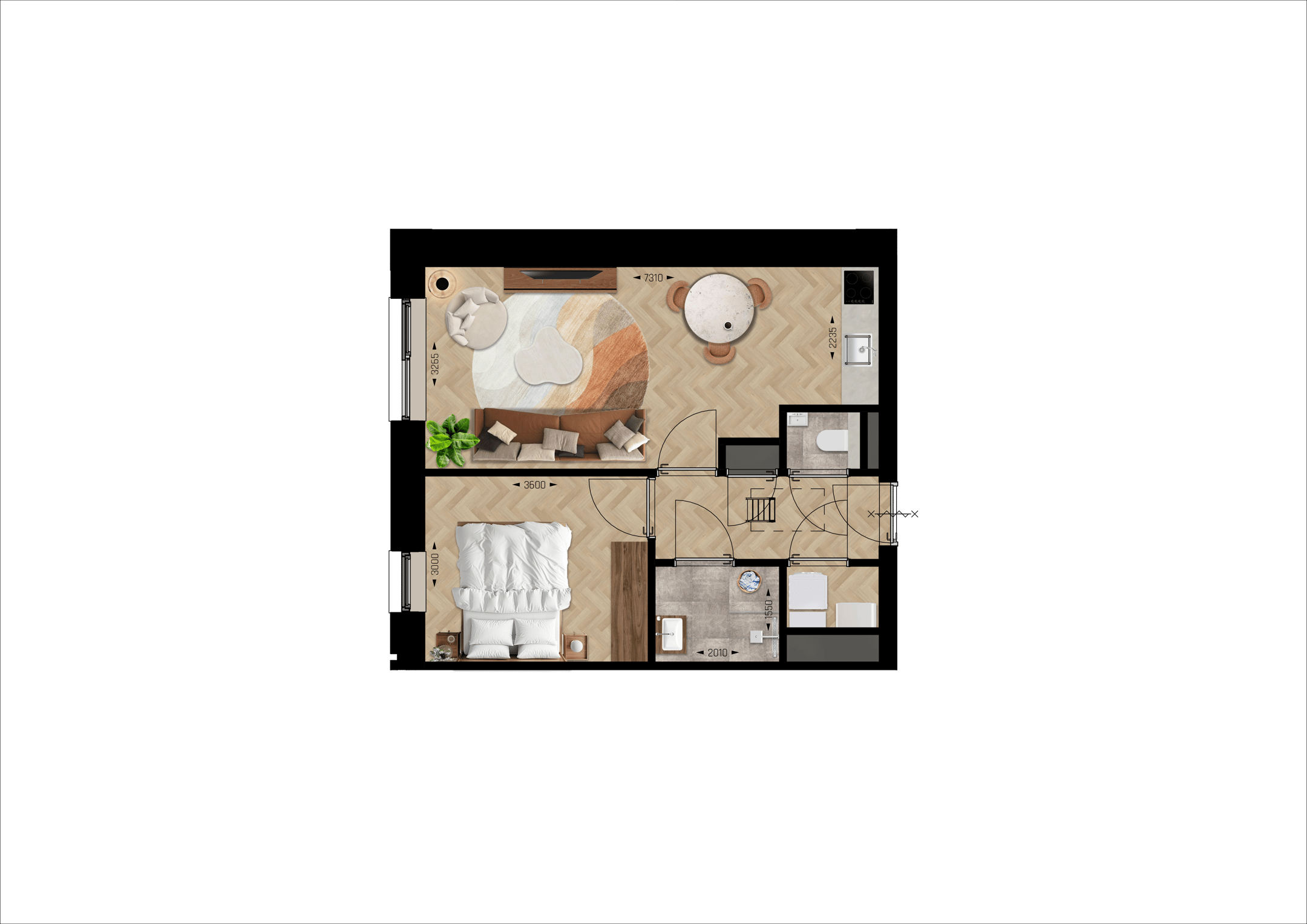 Photo 3 of Tweekamerappartementen (Bouwnr. 95)