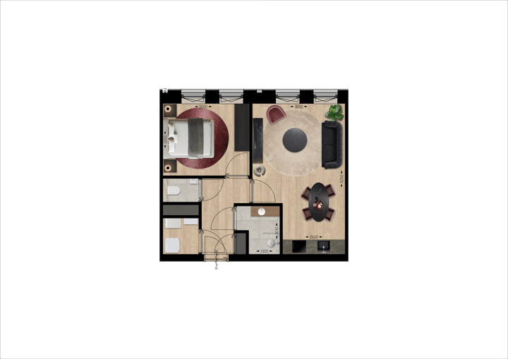 Foto 3 van Tweekamerappartementen (Bouwnr. 170)