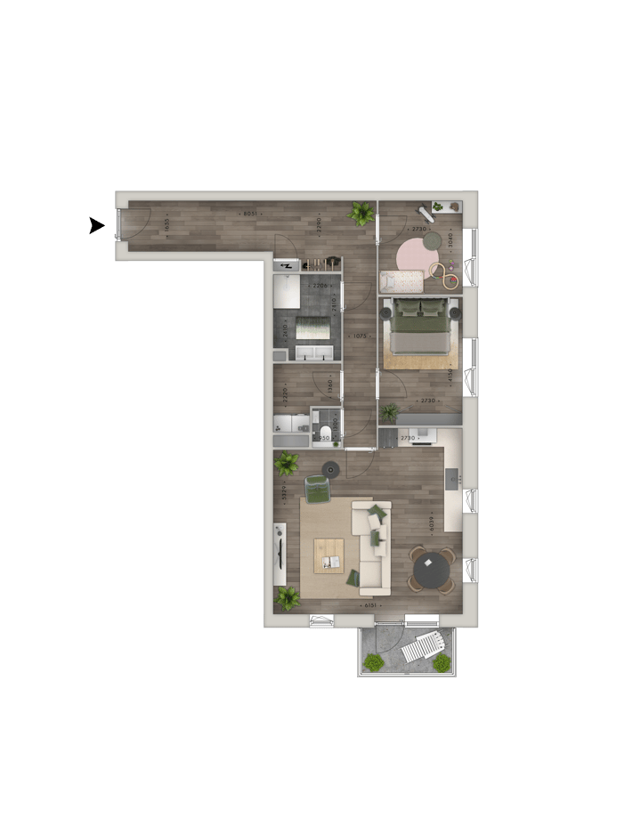 Foto 2 van Appartement (Bouwnr. 4)