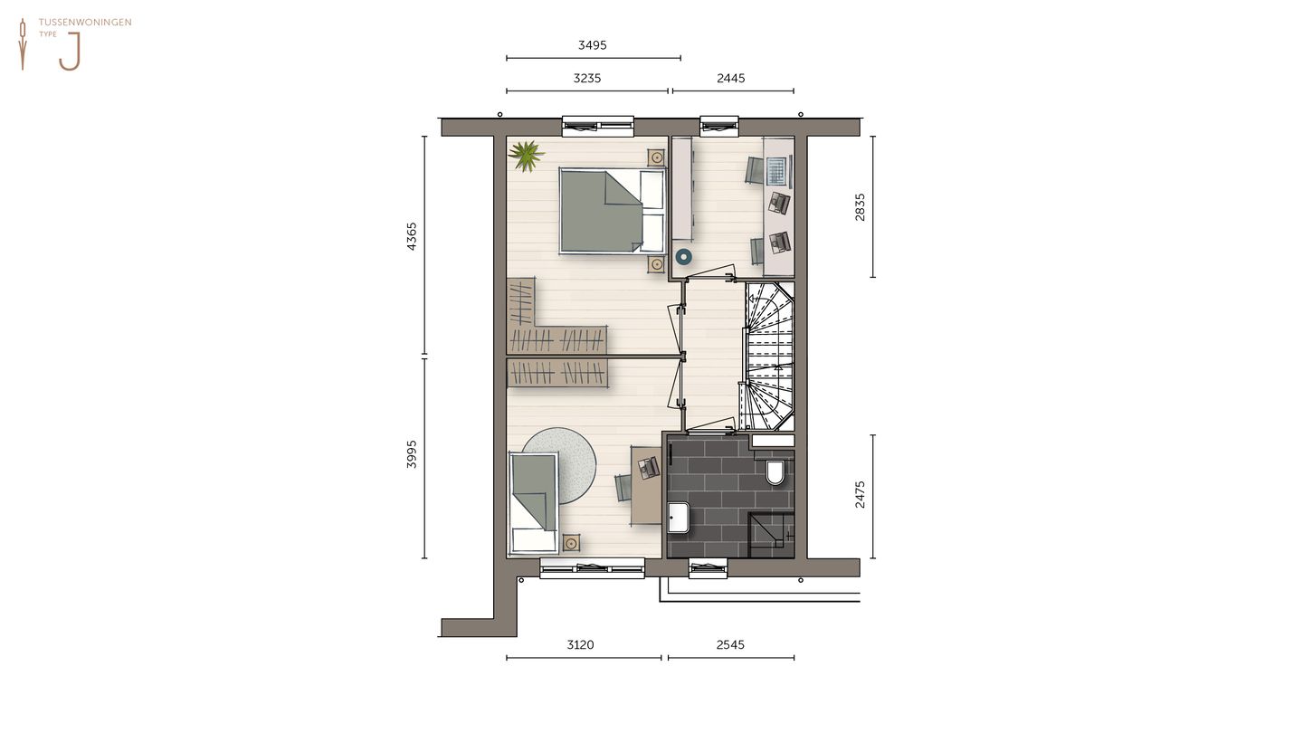 Foto 4 van Tussenwoning (Bouwnr. 22)