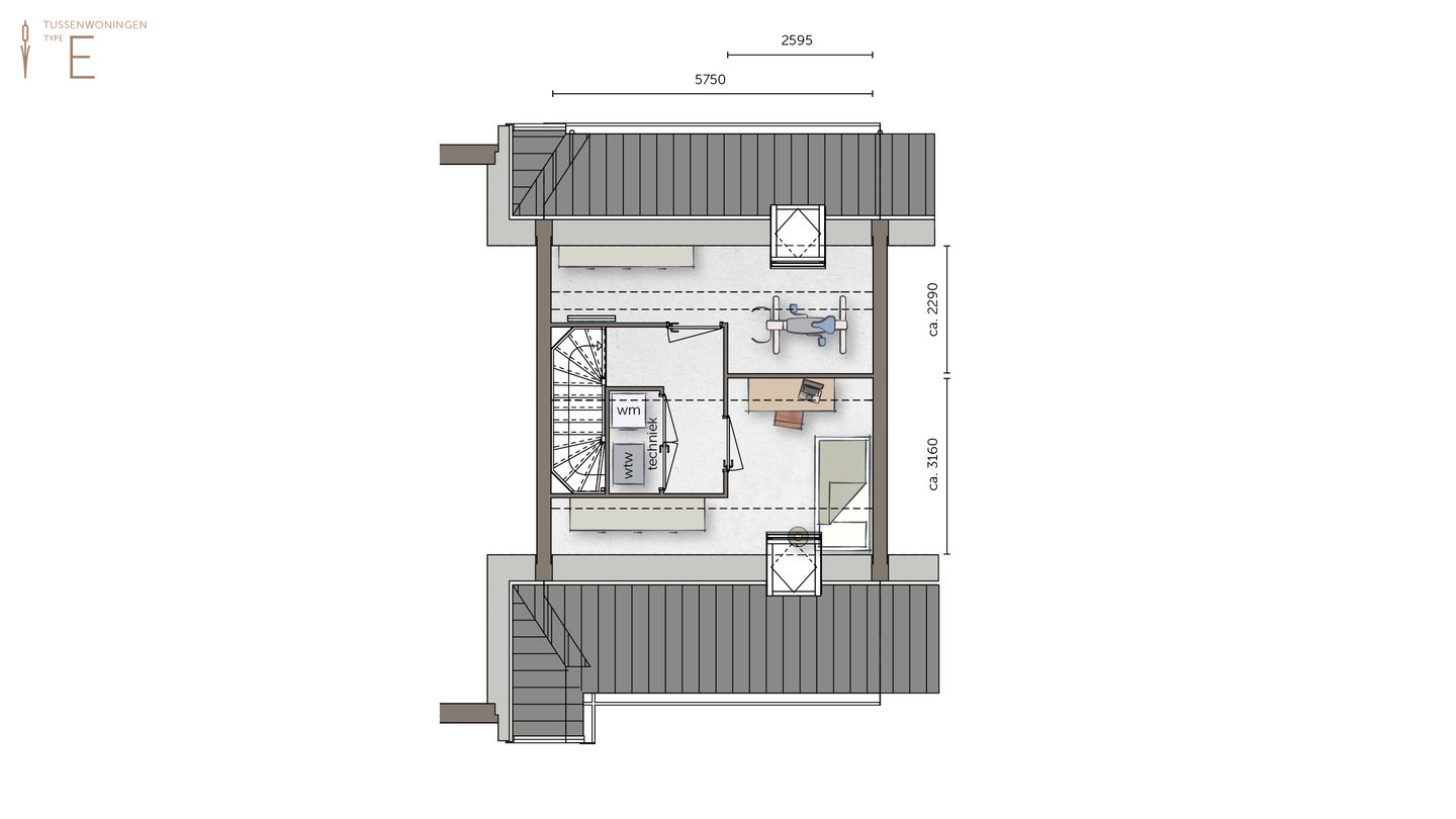 Foto 4 van Tussenwoning (Bouwnr. 6)