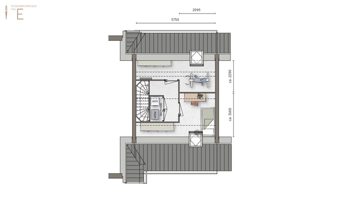 Foto 4 van Tussenwoning (Bouwnr. 6)