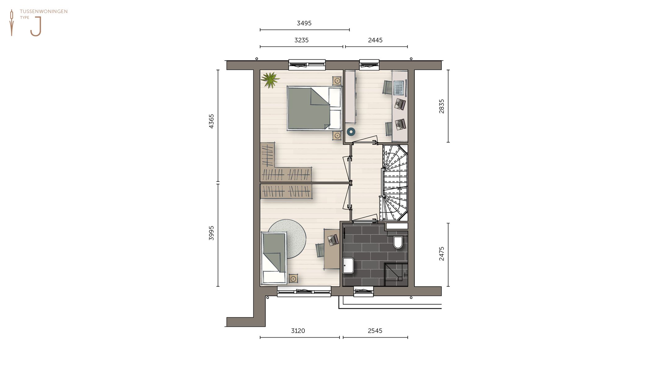 Foto 3 van Tussenwoning (Bouwnr. 27)