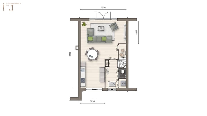 Foto 2 van Tussenwoning (Bouwnr. 22)