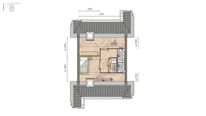 Foto 4 van Tussenwoning (Bouwnr. 2)