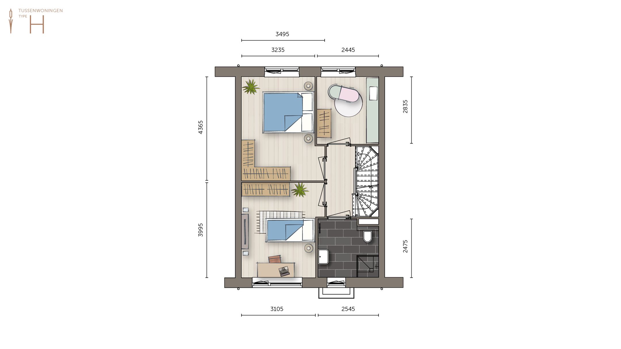 Foto 3 van Tussenwoning (Bouwnr. 31)