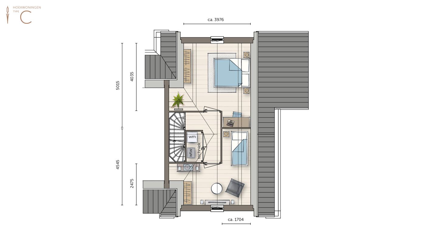 Foto 4 van Hoekwoning type 2 (Bouwnr. 3)