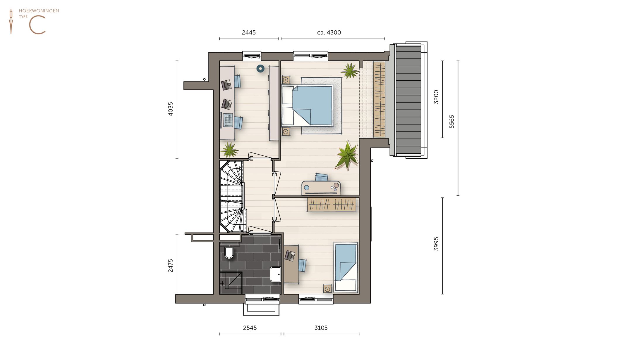 Foto 3 van Hoekwoning type 2 (Bouwnr. 3)