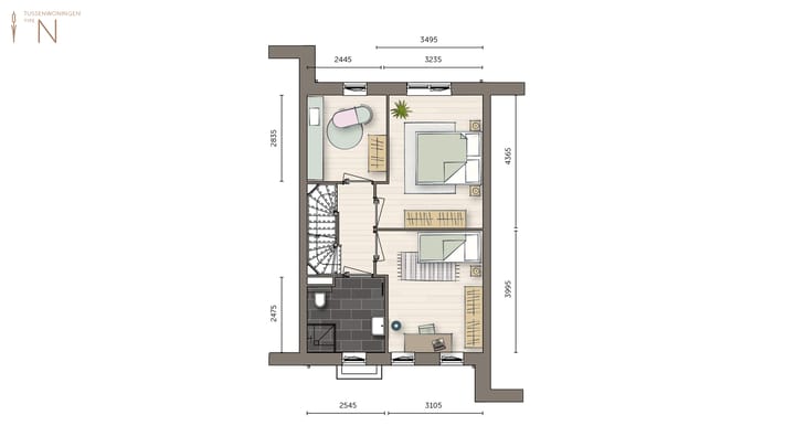 Foto 3 van Tussenwoning (Bouwnr. 39)