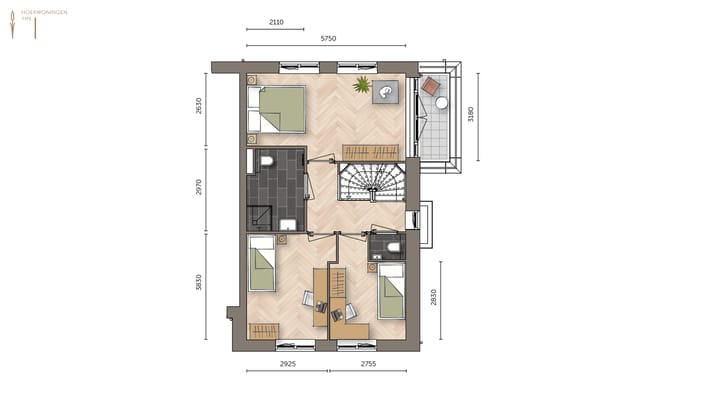 Foto 3 van Hoekwoning type 2 (Bouwnr. 19)