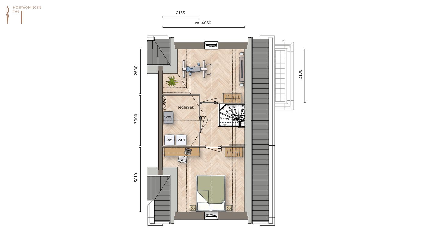 Foto 4 van Hoekwoning type 2 (Bouwnr. 19)
