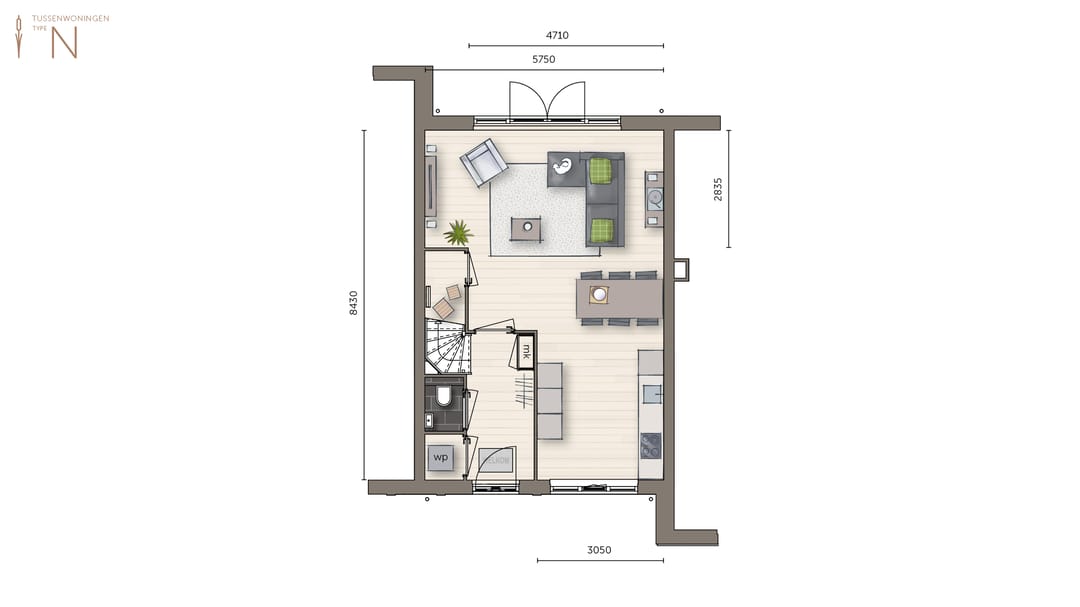 Foto 2 van Tussenwoning (Bouwnr. 39)
