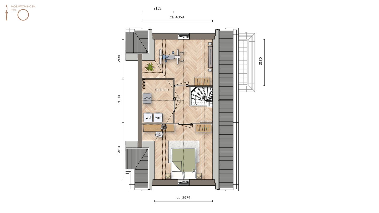 Photo 4 of Hoekwoning type 2 (Bouwnr. 40)