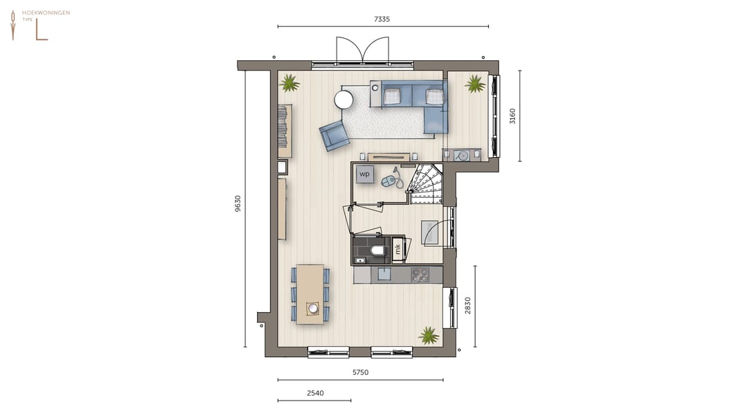 Photo 2 of Hoekwoning type 2 (Bouwnr. 34)