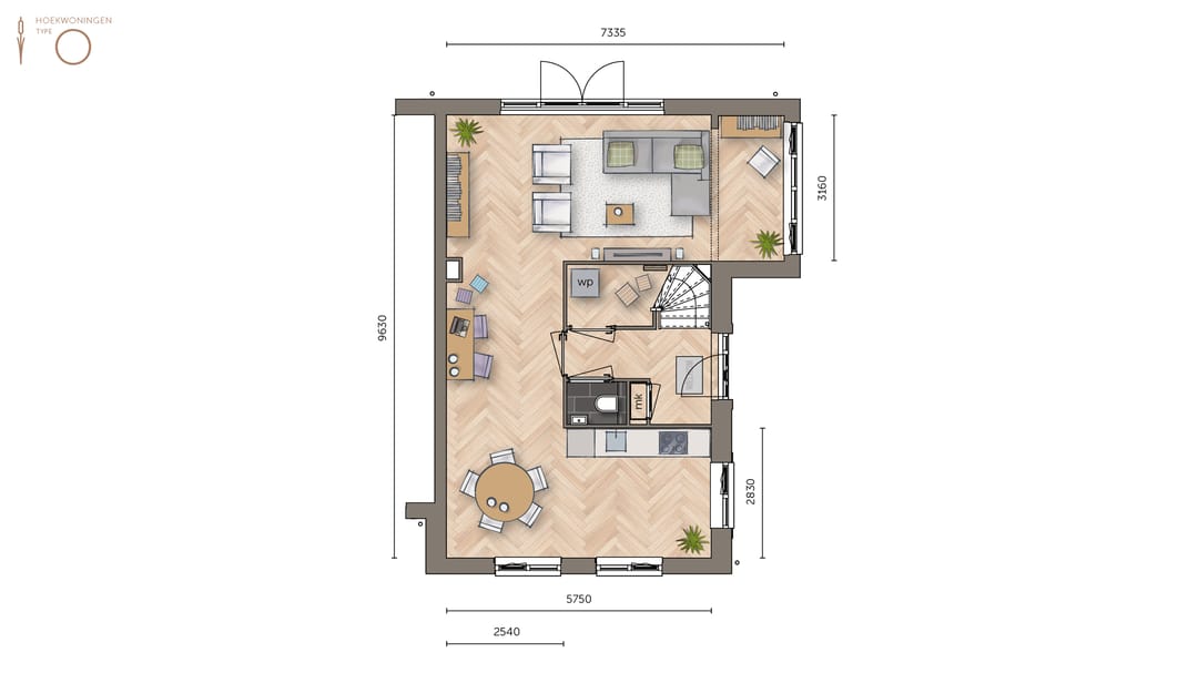 Photo 2 of Hoekwoning type 2 (Bouwnr. 40)