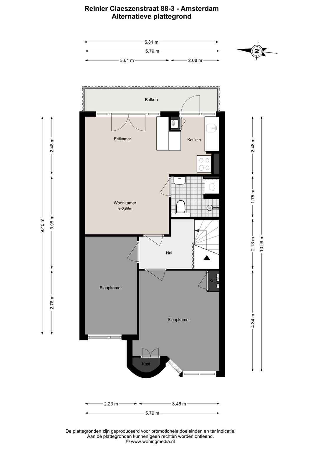 Foto 32 van Reinier Claeszenstraat 88-3