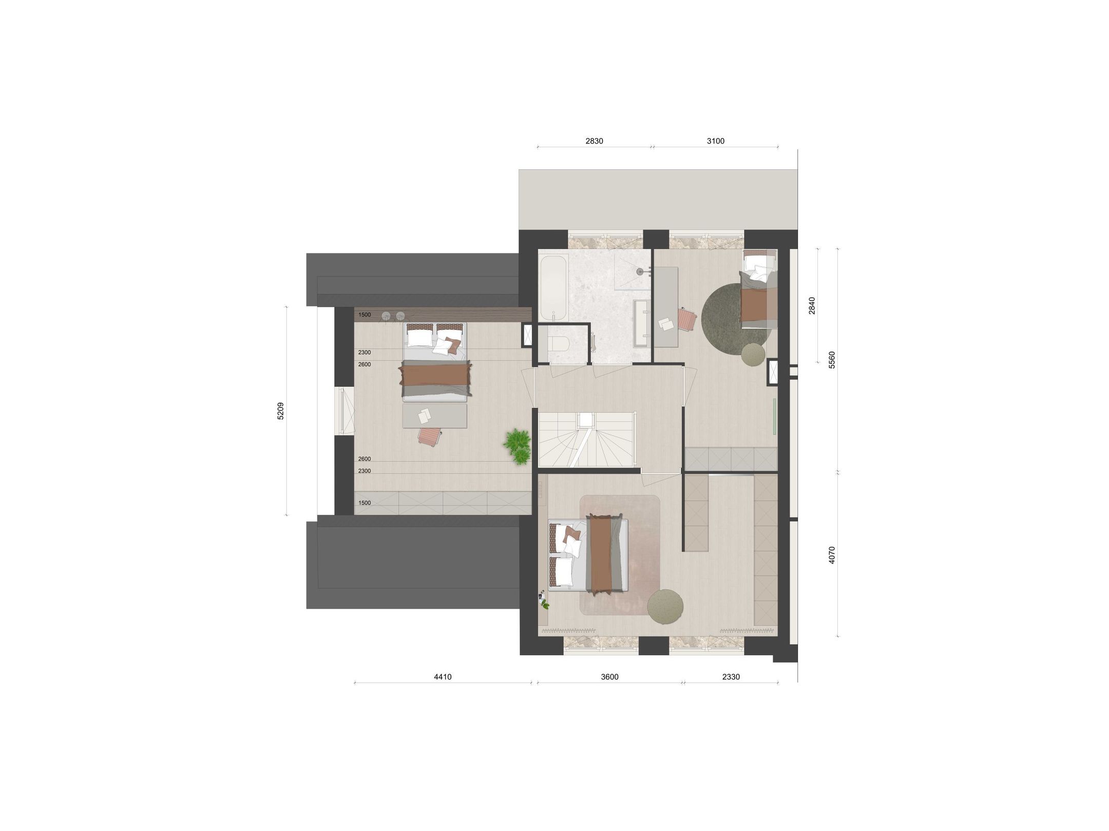 Foto 6 van Twee-onder-een-kap woning (Bouwnr. 1)