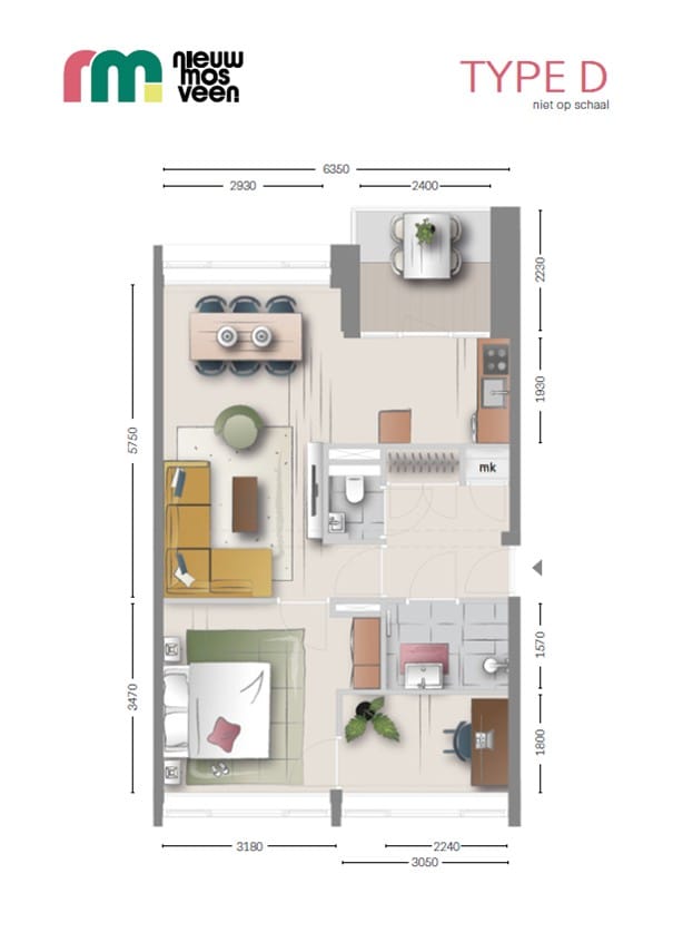 Foto 11 van Woningtype D (Bouwnr. 109)