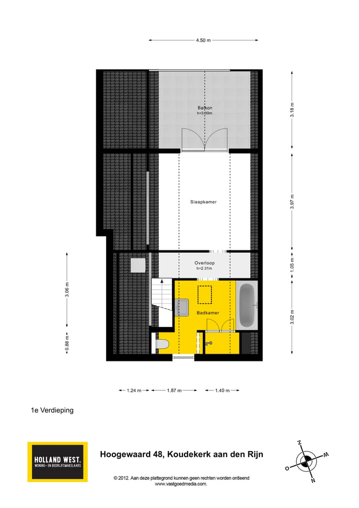 Tussenwoning te koop: Hoogewaard 48, Koudekerk Aan Den Rijn