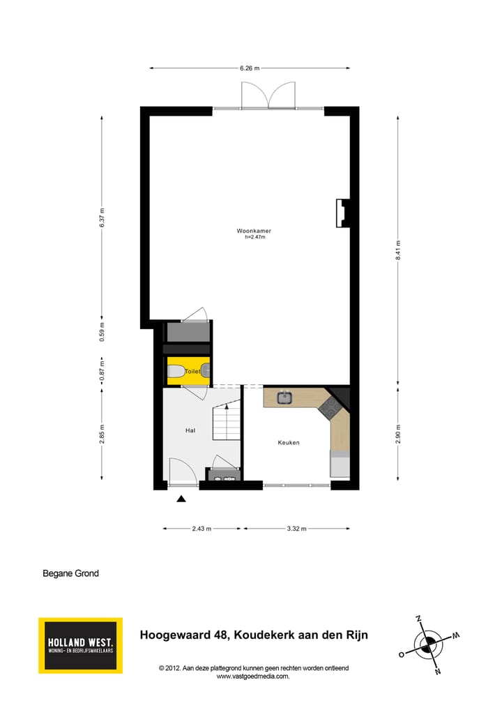 Tussenwoning te koop: Hoogewaard 48, Koudekerk Aan Den Rijn
