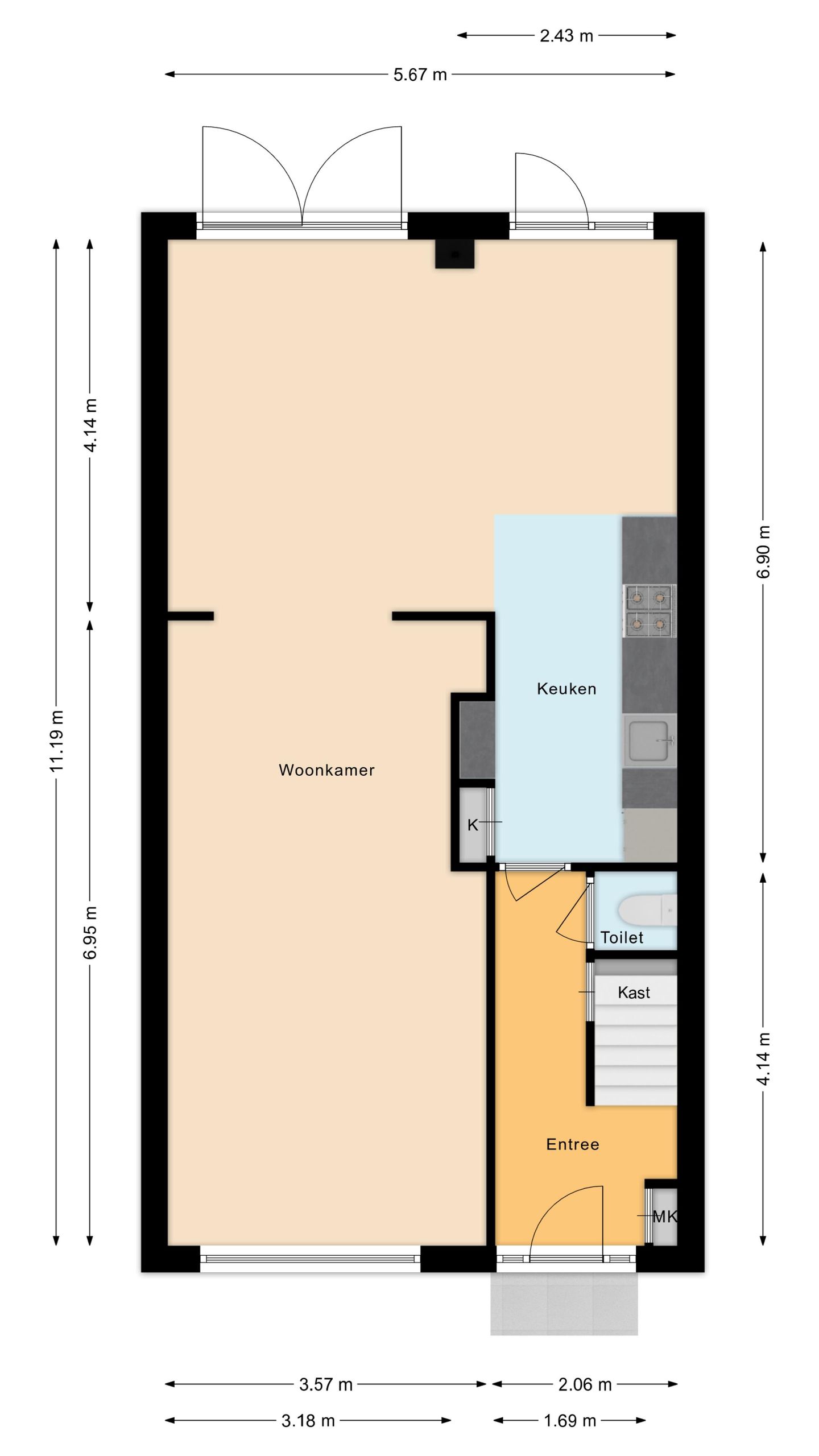 Foto 40 van Trompetstraat 33