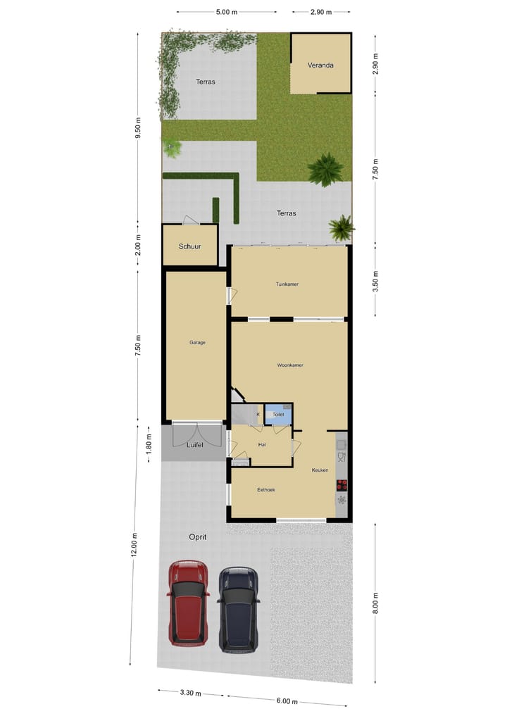 Tussenwoning te koop: Kerkeakker 29, Herveld
