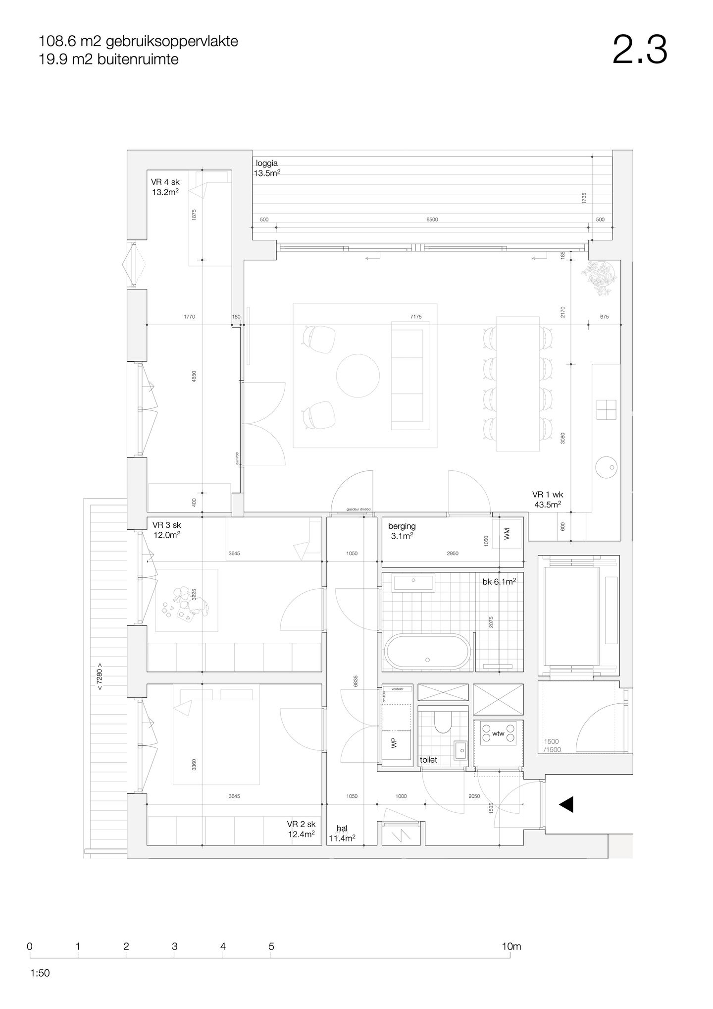 Photo 14 of Driekamerappartement (Bouwnr. 2.3)