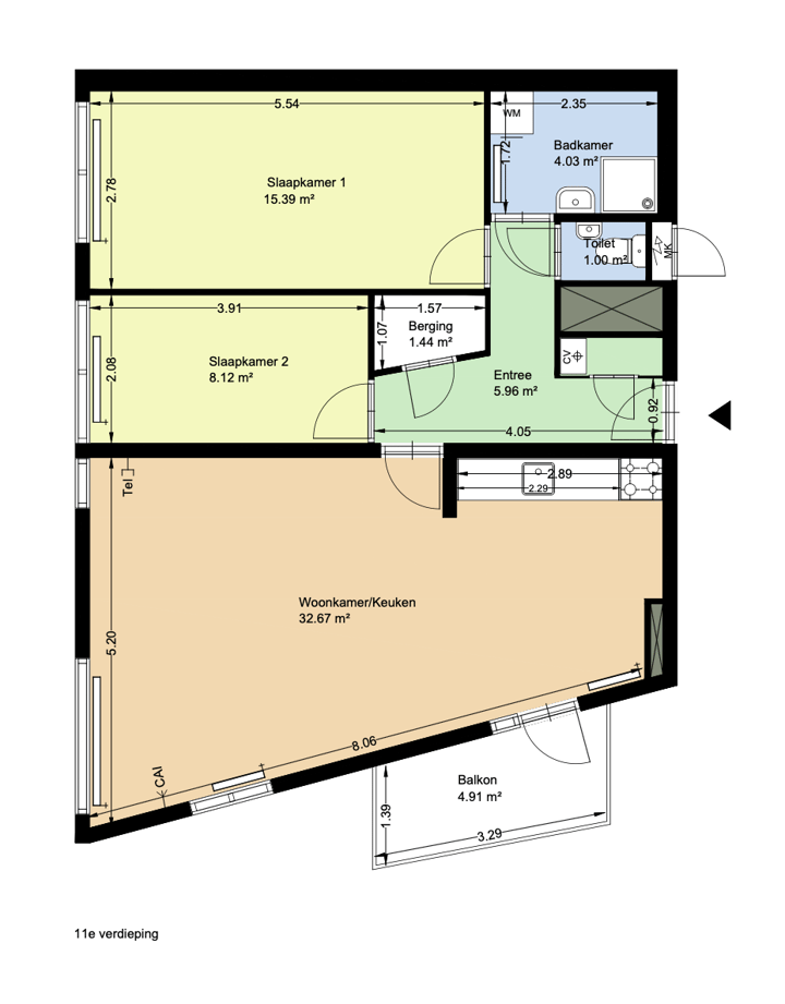 Appartement te huur: Weesperstraat 376, Amsterdam