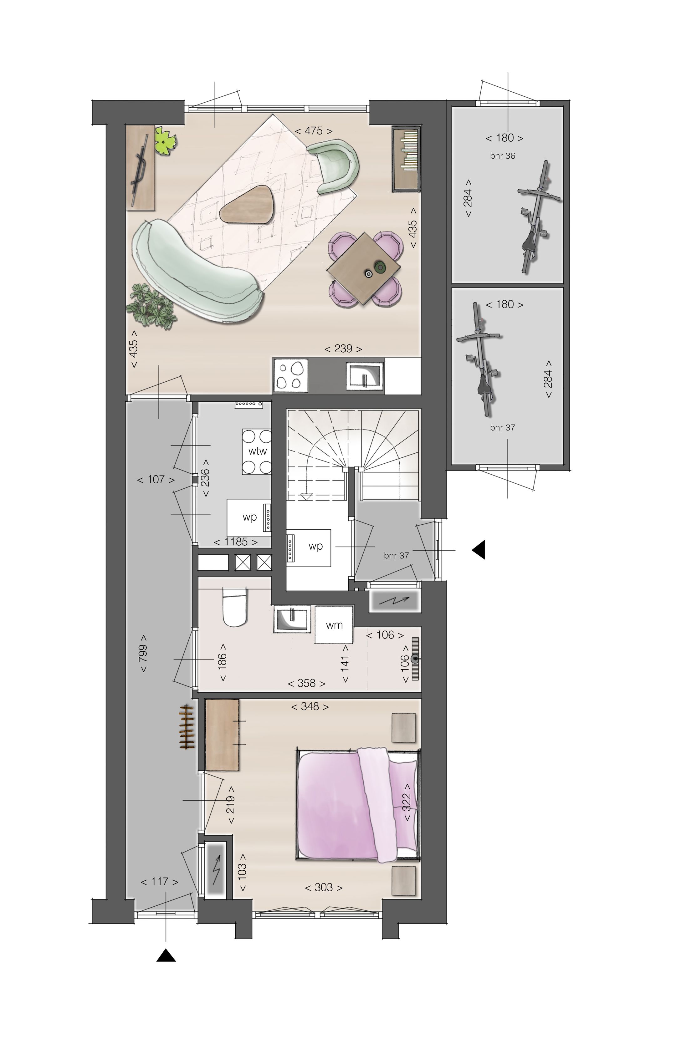 Foto 3 van Benedenwoning (Bouwnr. 46)