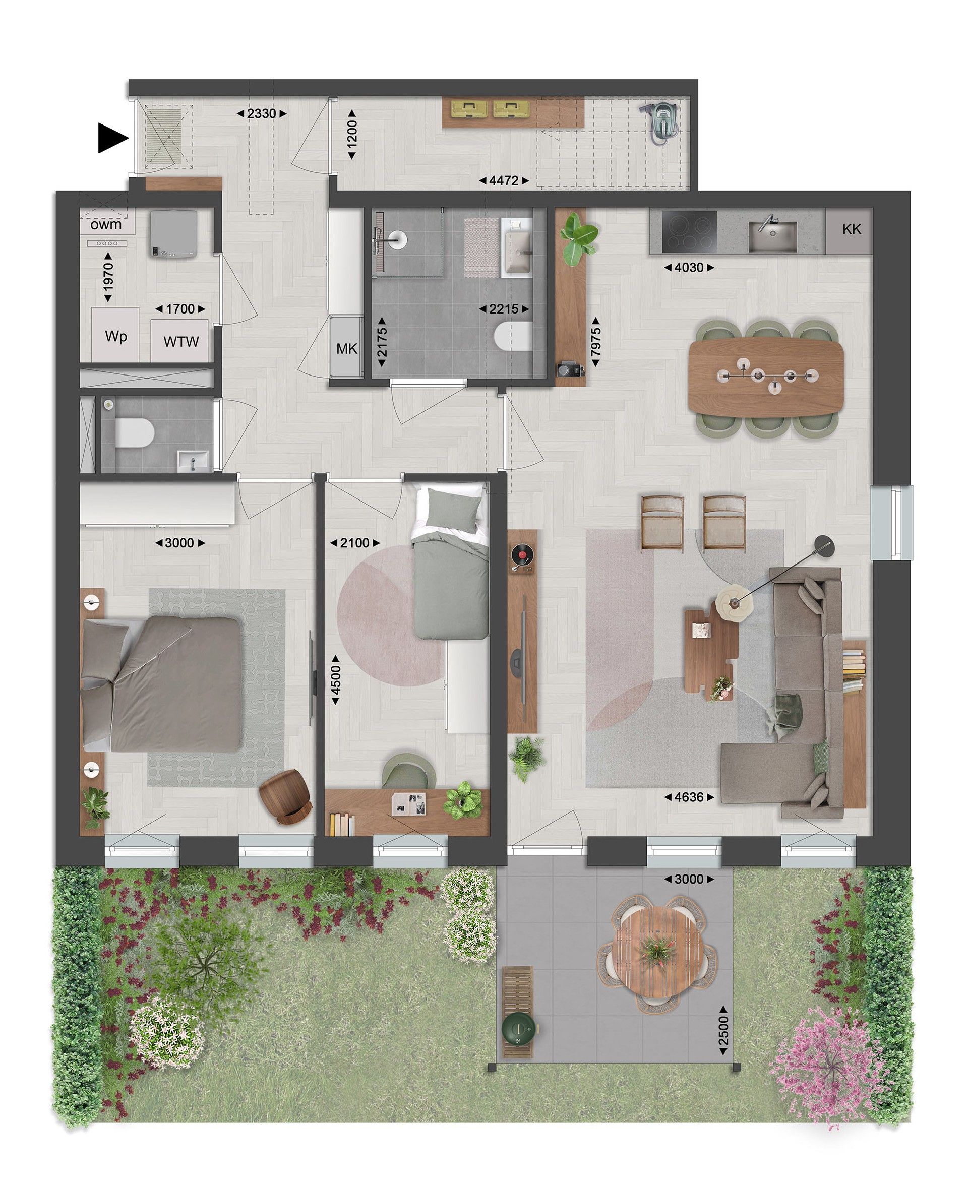 Photo 12 of Tuinappartement (3 kamers) (Bouwnr. 20)