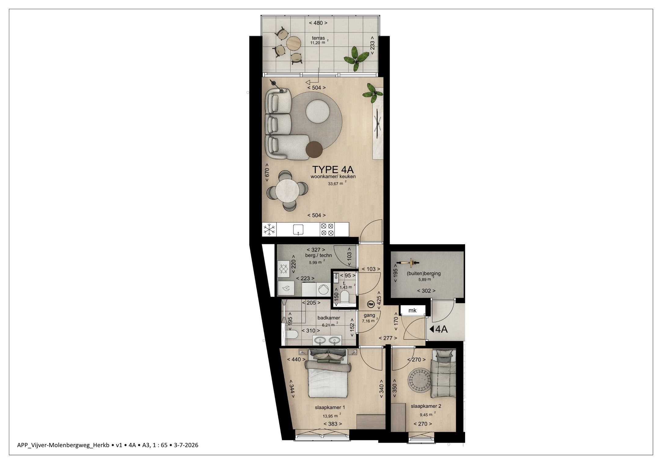 Foto 9 van Appartement (Bouwnr. 1)