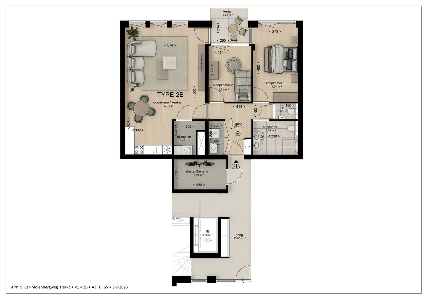 Foto 10 van Appartement (Bouwnr. 2)