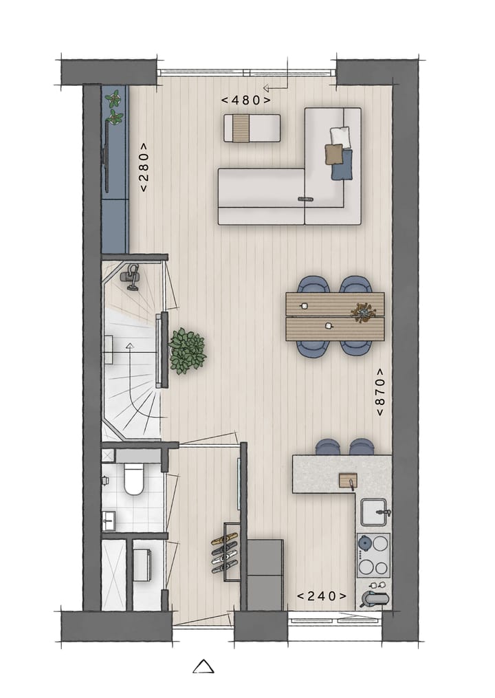 Foto 4 van 6 | Hoekwoning | De Tuinen | Fase 7b (Bouwnr. 6)
