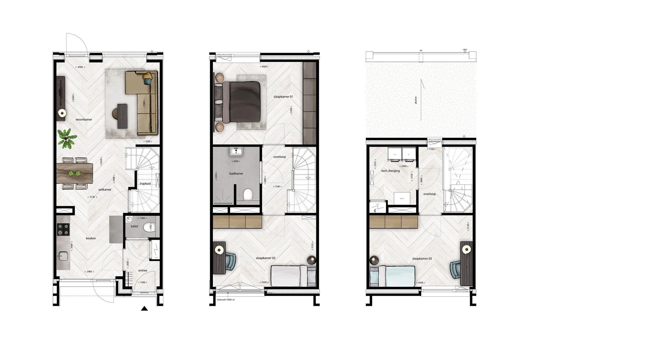 Foto 3 van Blossem Bromo - Type tussenwoning (Bouwnr. 3)