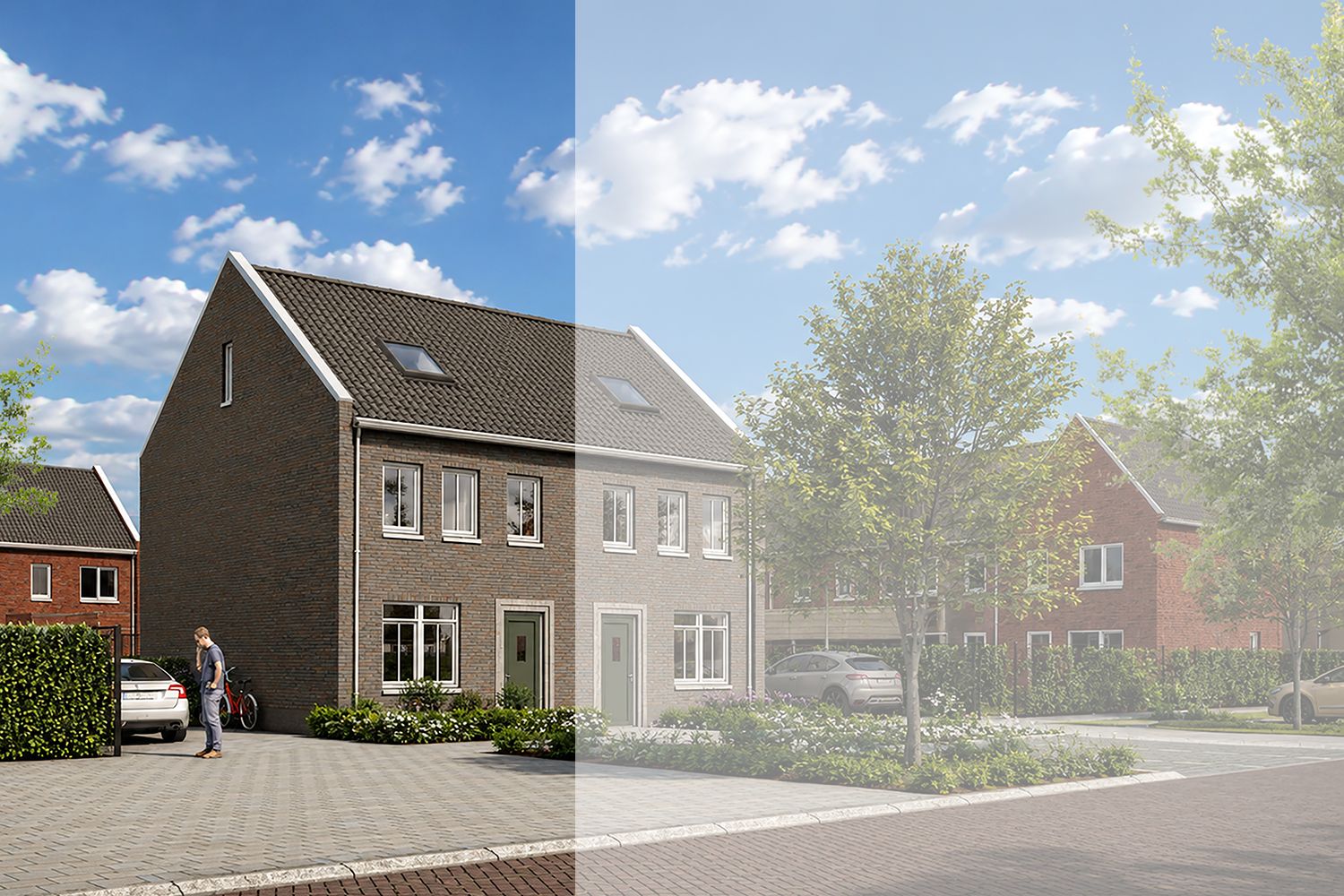 Halfvrijstaande gezinswoningen Type A3 (Bouwnr. 40)  false