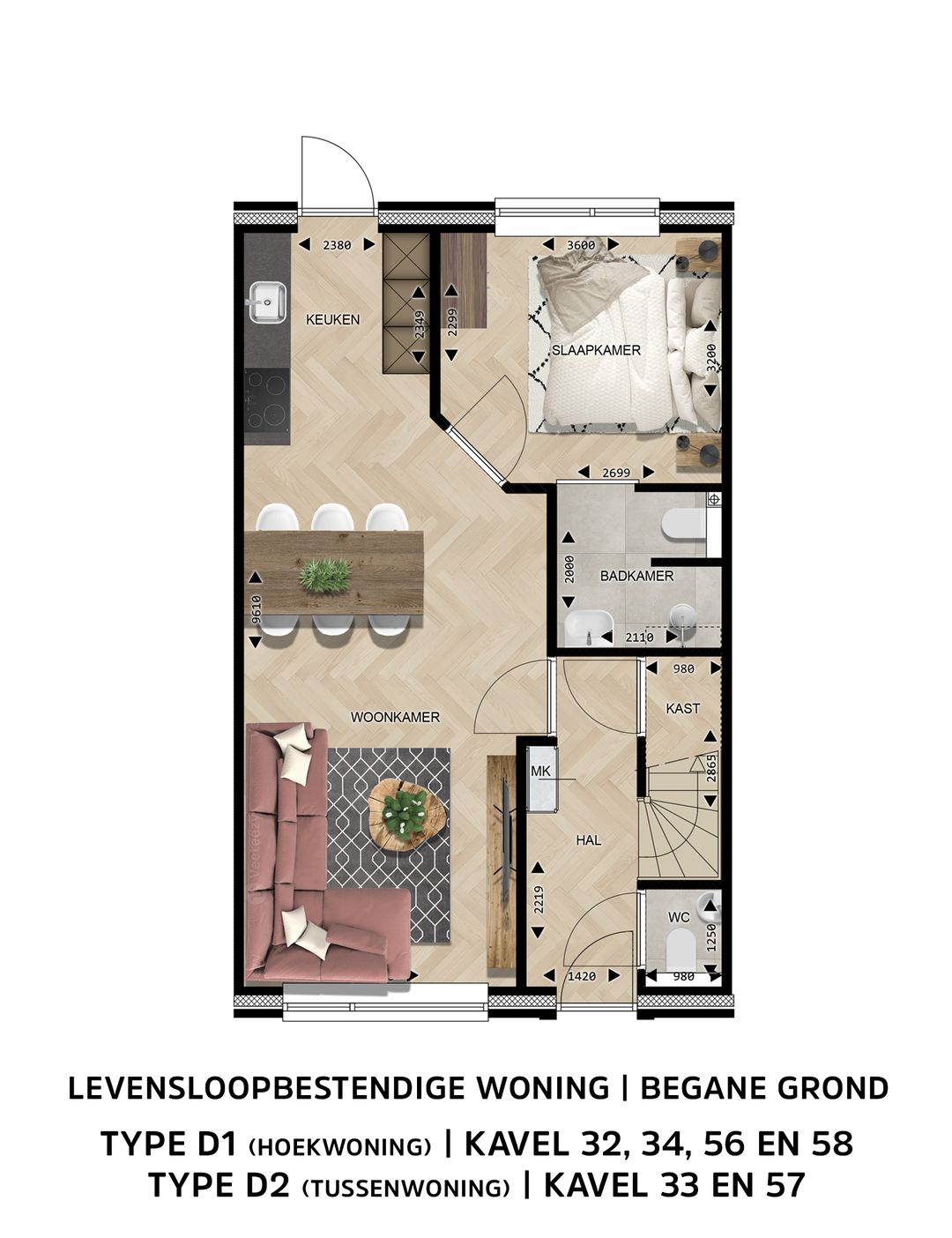 Foto 8 van Levensloopbestendige woningen Type D (Bouwnr. 33)