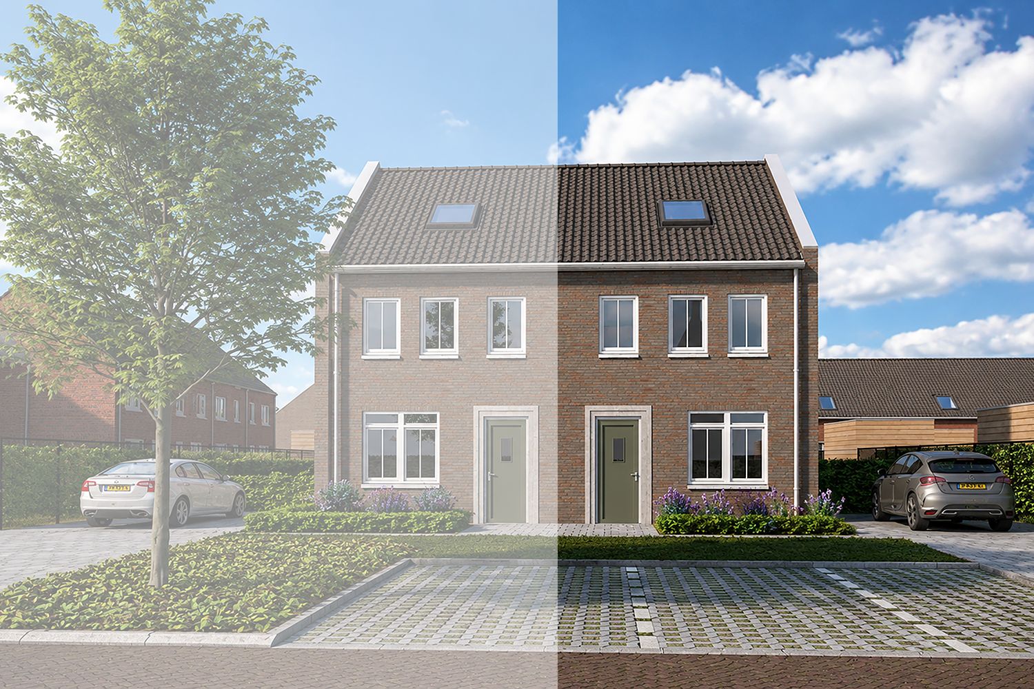 Halfvrijstaande gezinswoningen Type A3 (Bouwnr. 39)  false