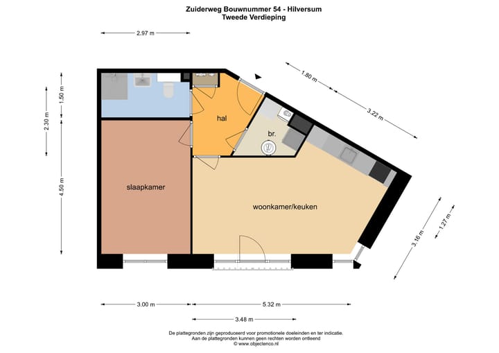 Foto 3 van Blok 2A appartement (Bouwnr. 54)
