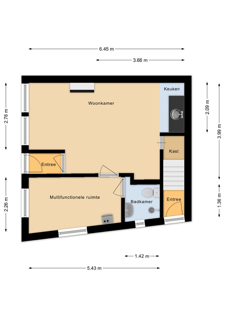 Tussenwoning te koop: Schapensteeg 29, Kampen