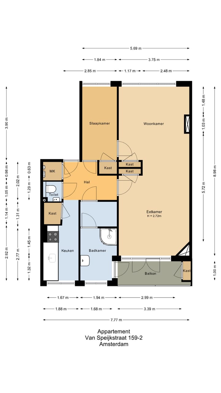 Appartement te koop: Van Speijkstraat 159-2, Amsterdam