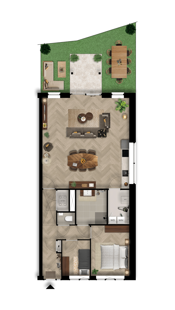 Foto 2 van Type A appartement (Bouwnr. A1)