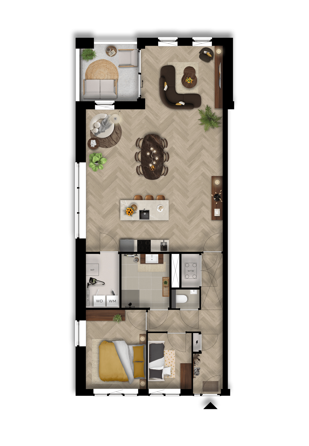 Foto 2 van Type B hoekappartement (Bouwnr. B10)
