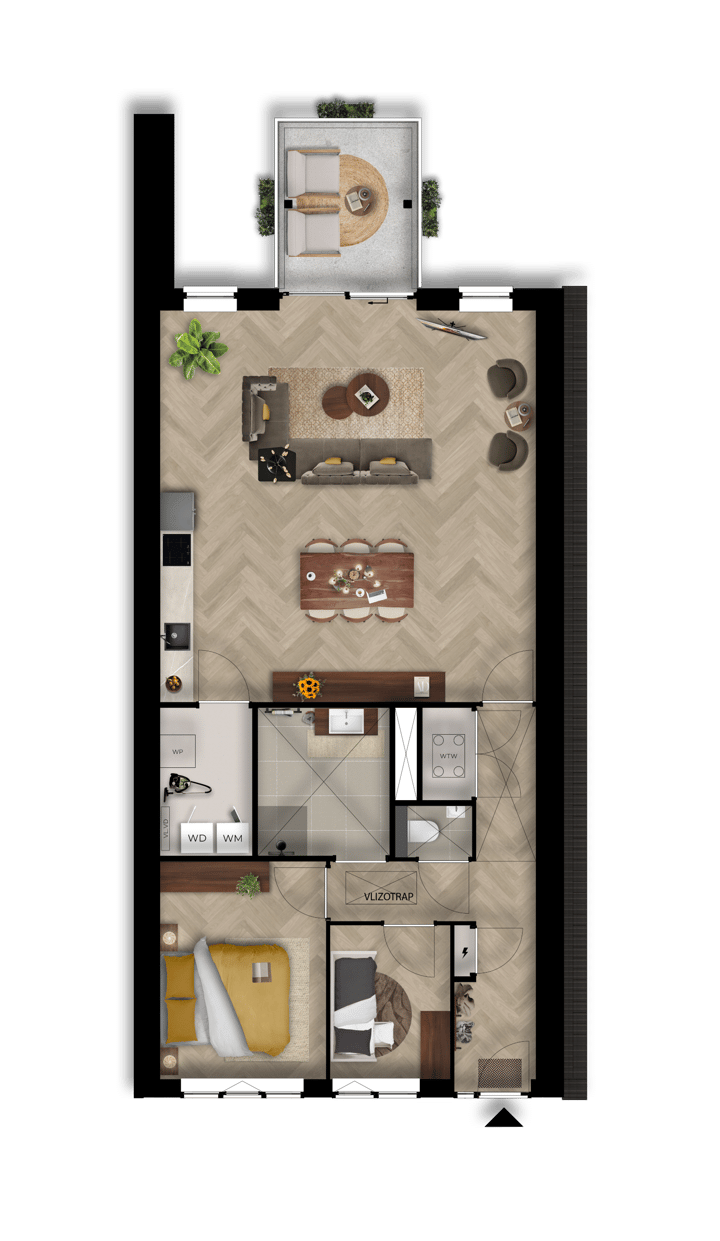 Foto 2 van Type E Bovenwoning (Bouwnr. E11)